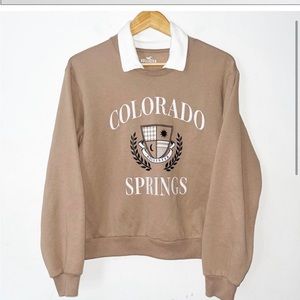 Hollister XL brand new Colorado Springs collared sweater